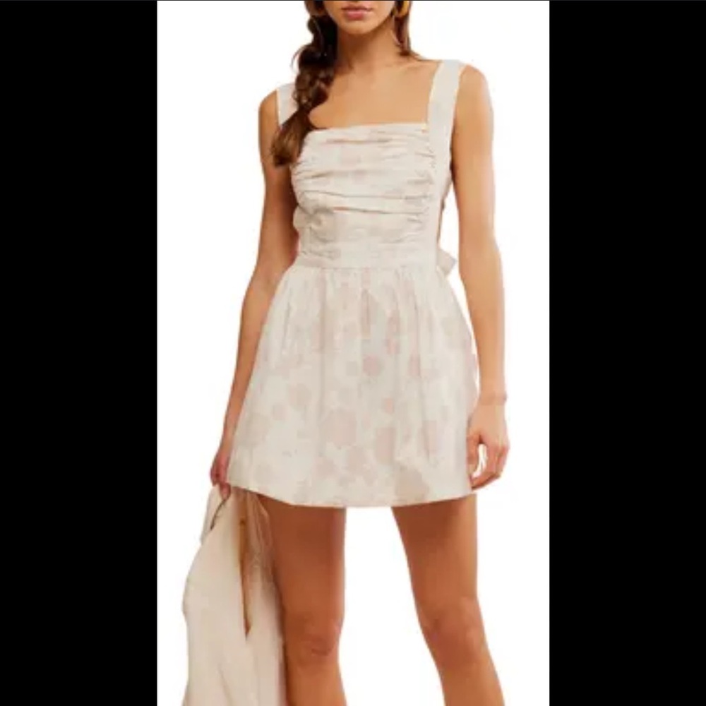 NWT‎ FREE PEOPLE Meet Me In Maui Printed Mini Dress cottagecore romantic Small